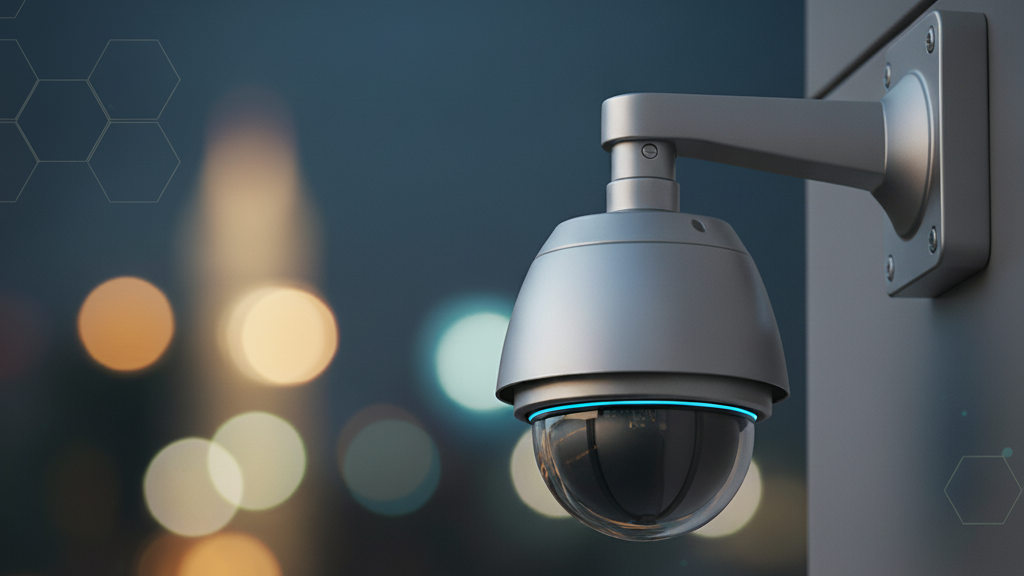 CCTV cameras in a modern facility